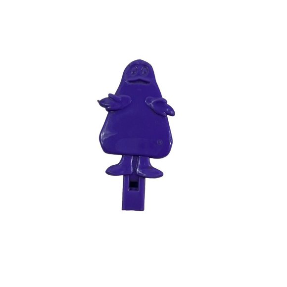 1981 McDonald's Grimace Plastic Purple Toy Whistle Character Vintage Happy Meal - Picture 1 of 2
